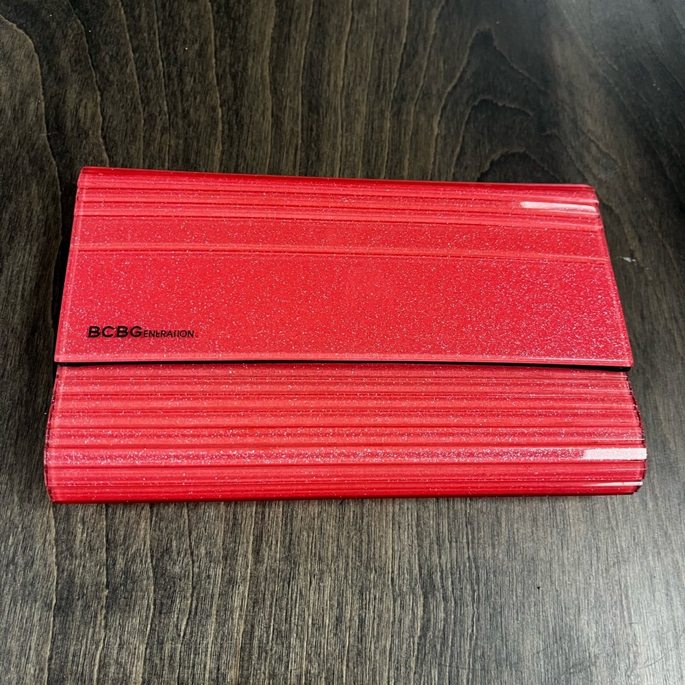 BCBGeneration pink  Glitter Clutch